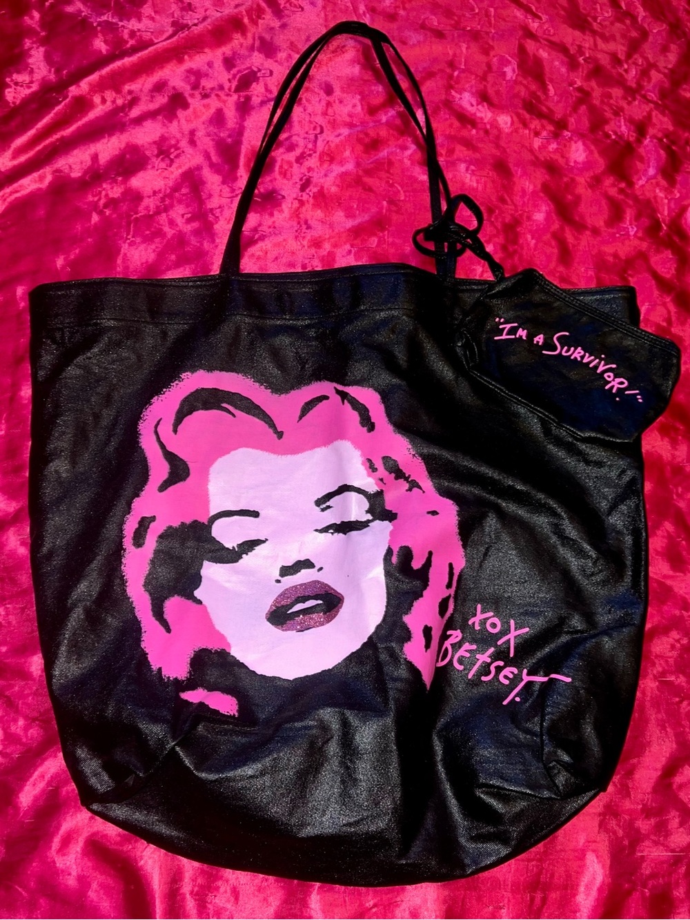 Betsey Johnson Limited Edition Cancer Survivor Huge Tote Bag